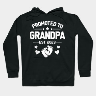 Mens 1st Time Grandpa EST 2023 New First Grandpa 2023 Fathers Day Hoodie